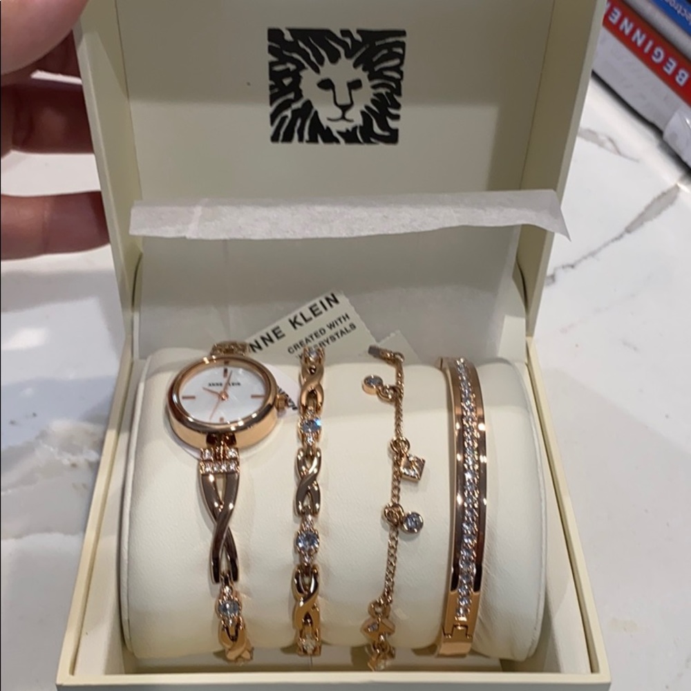 NIB Anne Klein watch and bracelets